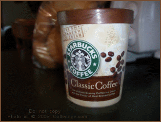Starbucks Ice Cream Classic Starbucks Coffee flavor