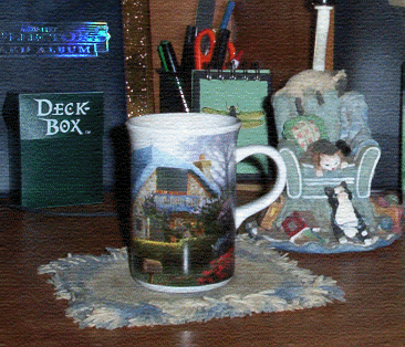 Thomas Kinkade Coffee Cup Art